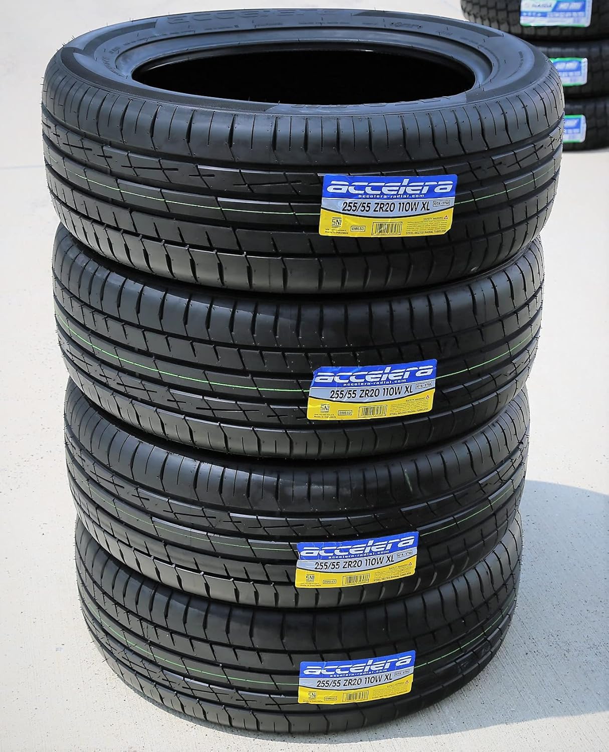 Set of 2 (TWO) Accelera Iota ST68 All-Season High Performance Radial Tires-255/55R20 255/55ZR20 255/55/20 255/55-20 110W Load Range XL 4-Ply BSW Black Side Wall