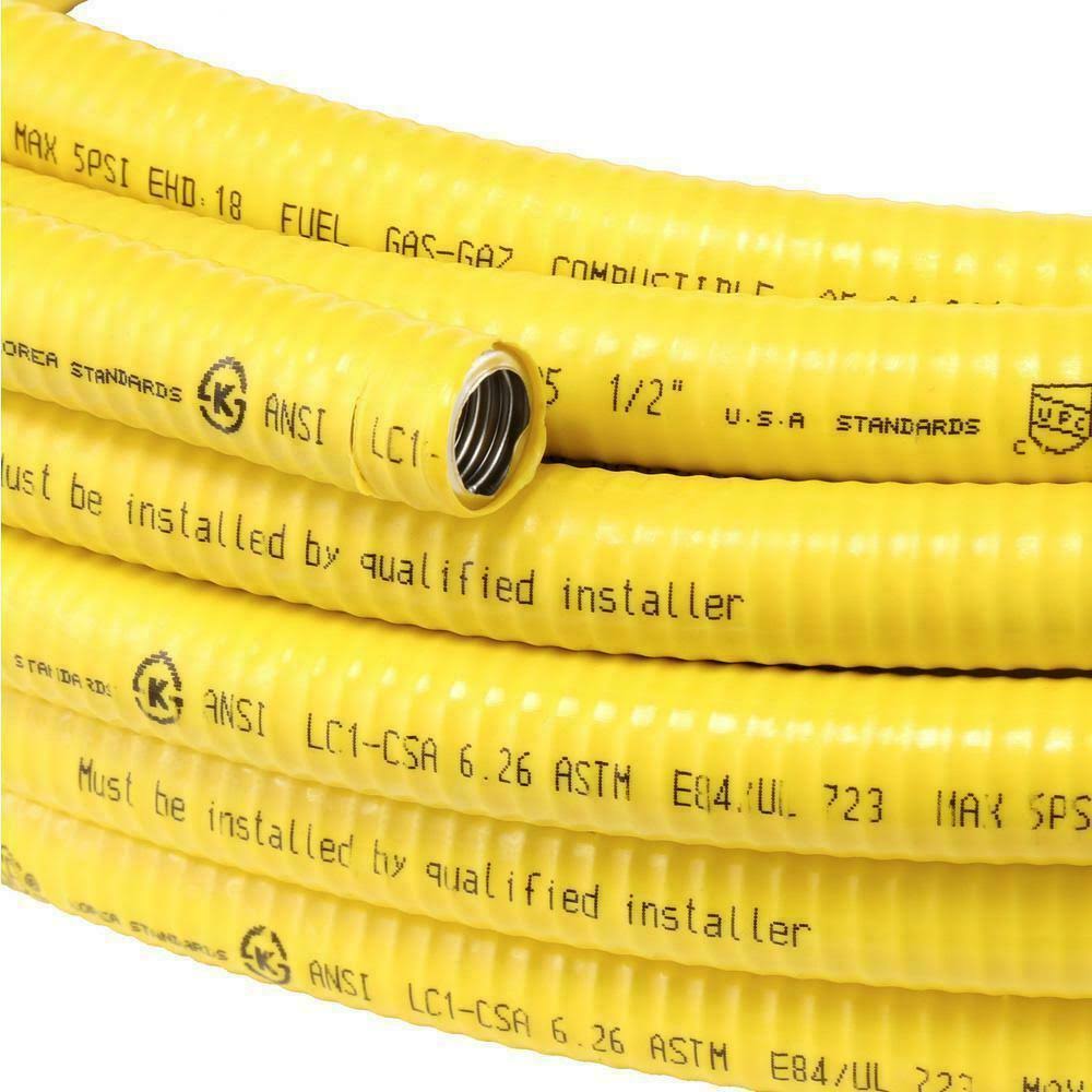 HOME-FLEX Csst Flexible GAS Tubing 1/2x22 x 75&