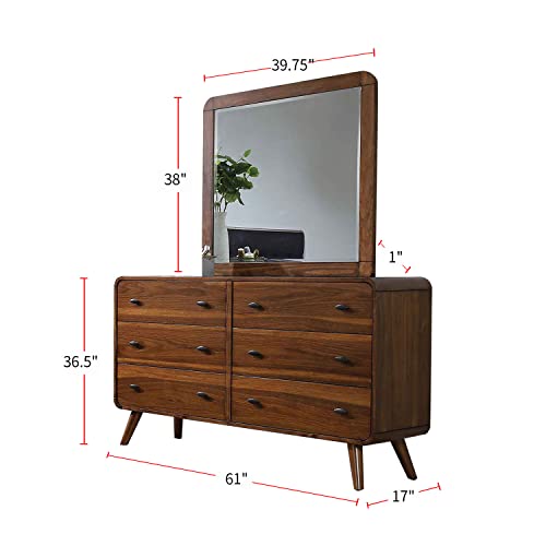 Coaster Robyn Eastern King Bed 4-Piece Set, Dark Walnut