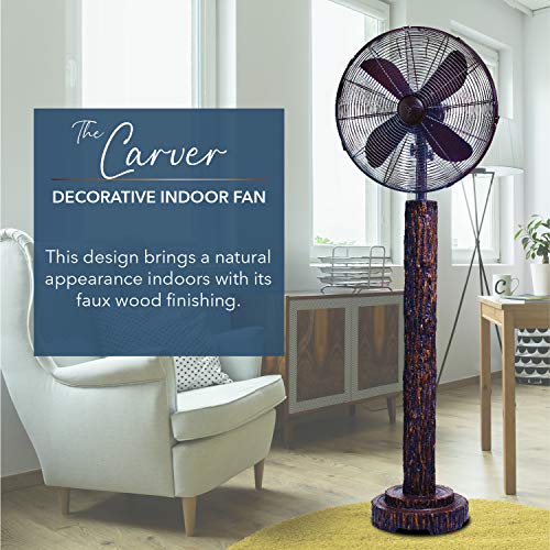Oscillating Decorative Fan for Your Kitchen, Office, Bedroom - Cooling Home Decor, 3 Speeds with Tilting Head for Cooling Your Room Fast -Stylish, Quiet, Portable Fan