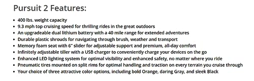 Pride Mobility Pursuit 2 HD Mobility Scooter with Extended Warr (20 x 18 x 20 Seat, Orange)