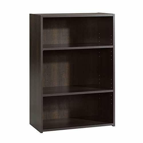 Sauder Beginnings 3-Shelf Bookcase in Cinnamon Cherry