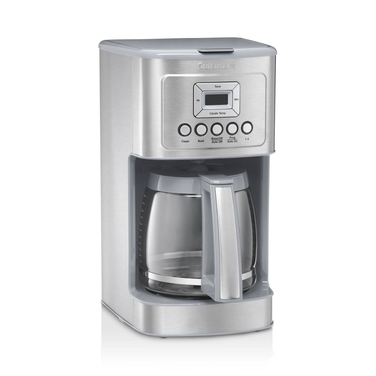 Cuisinart Dcc-3200 Programmable Coffeemaker with Glass Carafe and Stainless Steel Handle, 14 Cup, Light Grey