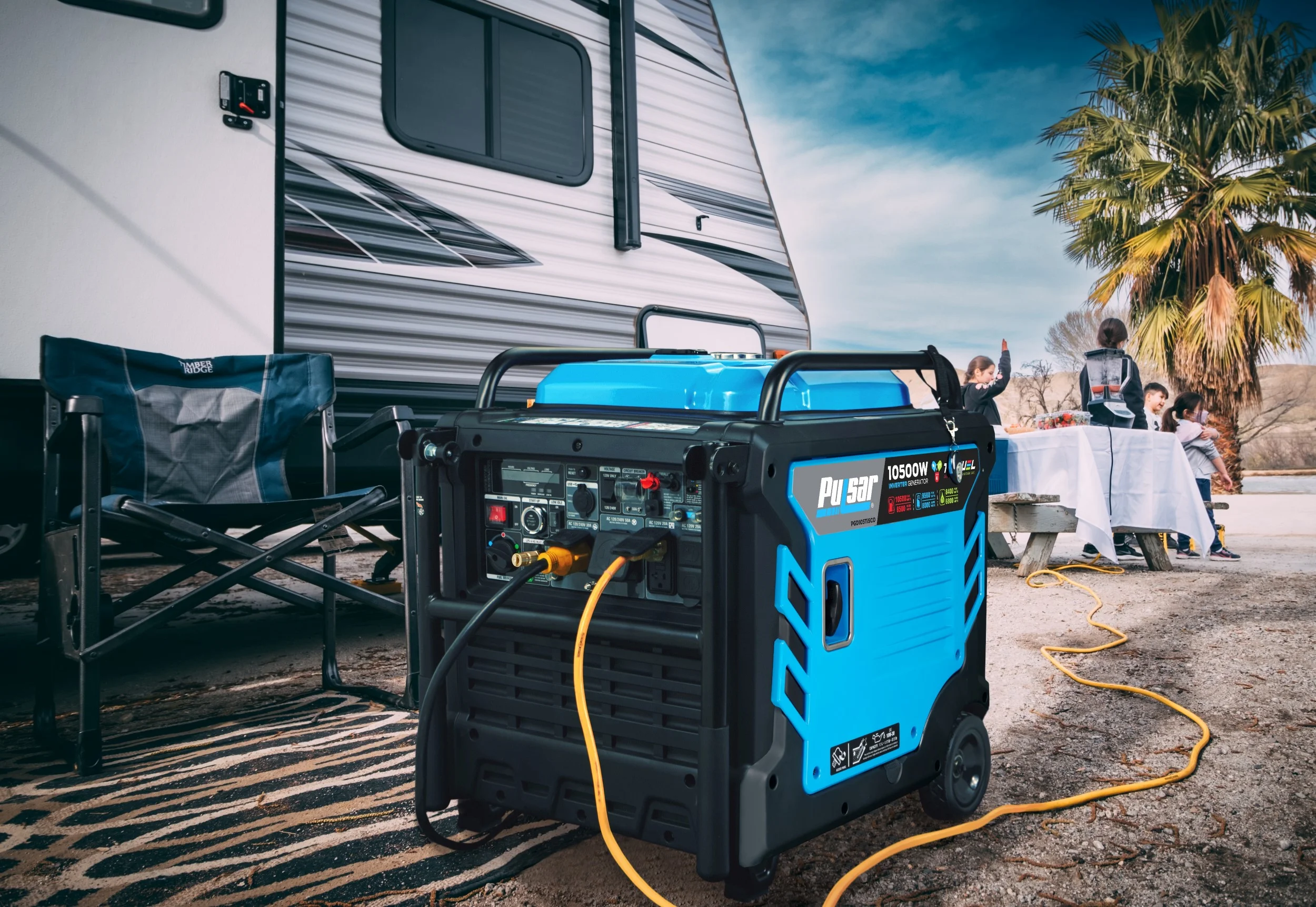 Pulsar 10,500-Watt Tri-Fuel Portable Inverter Generator with CO Sentry