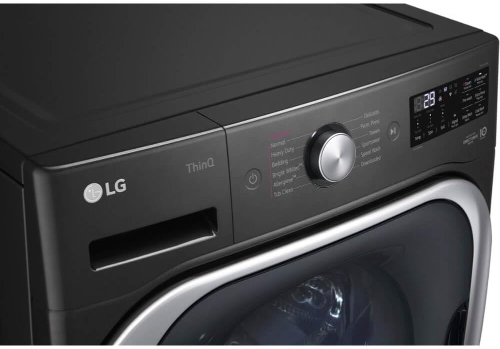 LG WM8900HBA 5.2 Cu. Ft. Black Steel Front Load Washer