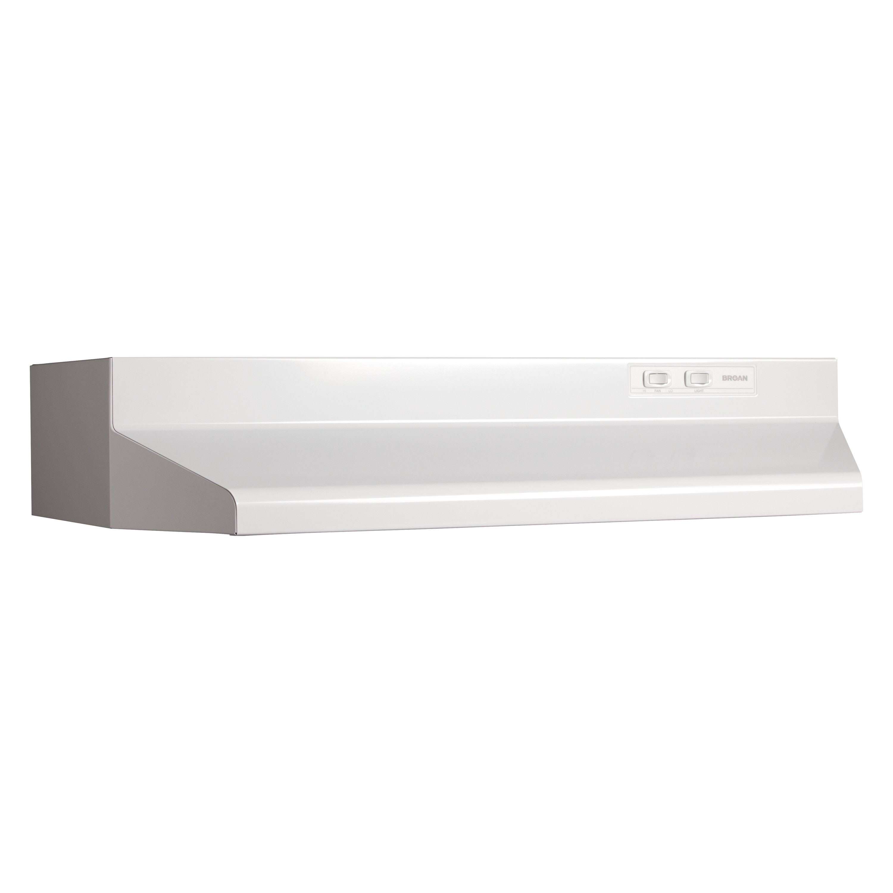 Broan 424201D Under Cabinet, Range Hood, White