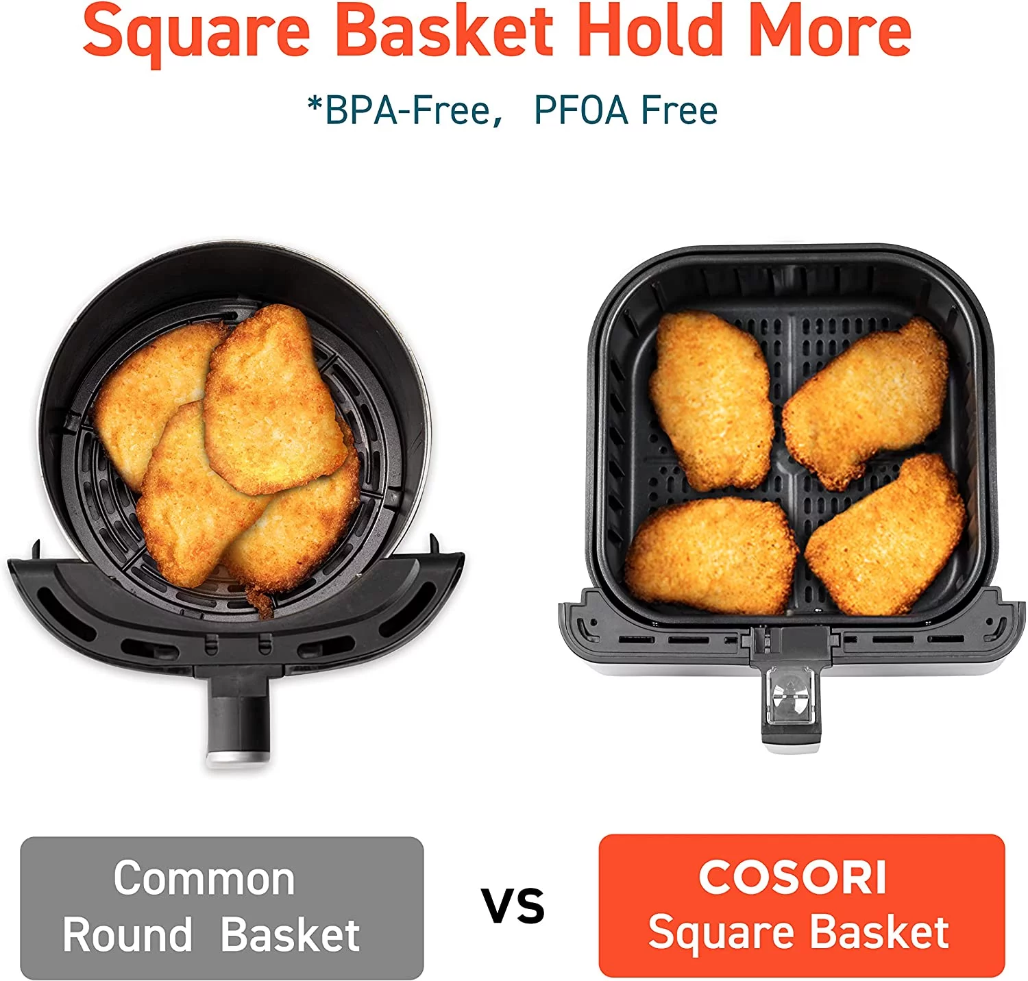 COSORI Air Fryer, Pro II 5.8 QT Large 12-in-1 Oven, Preheat & Keep Warm, Bonus Pizza Pan, Black