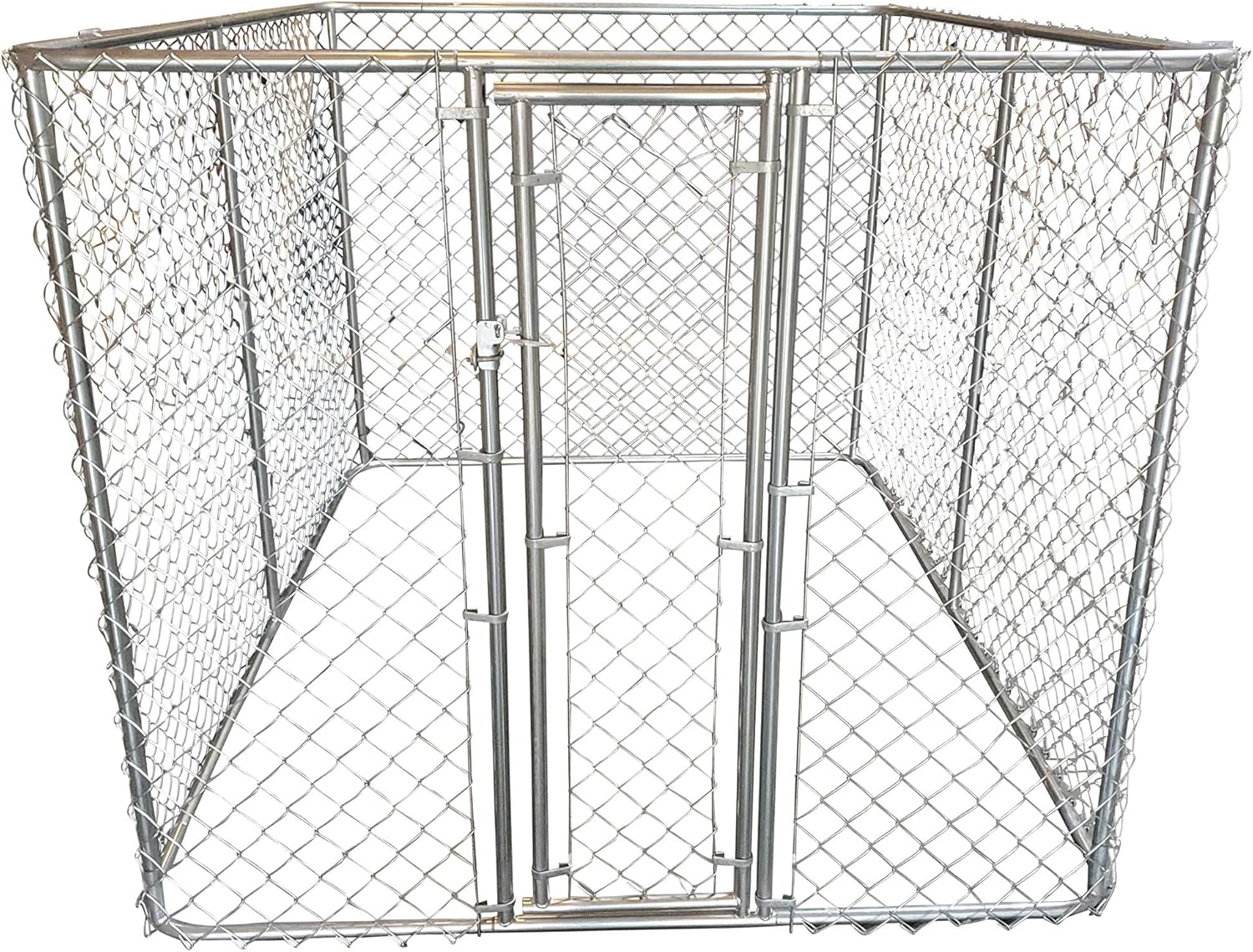 Chain-Link Fence Dog Kennel (8' x 6' x 5')