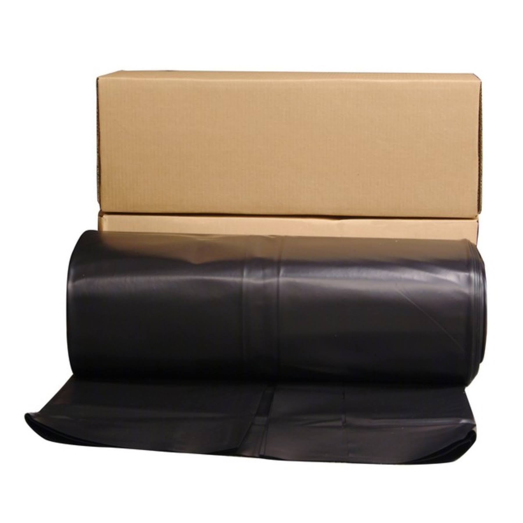 Husky CF0640B 40& x 100& 6 ml Polyethylene Black Plastic Sheeting