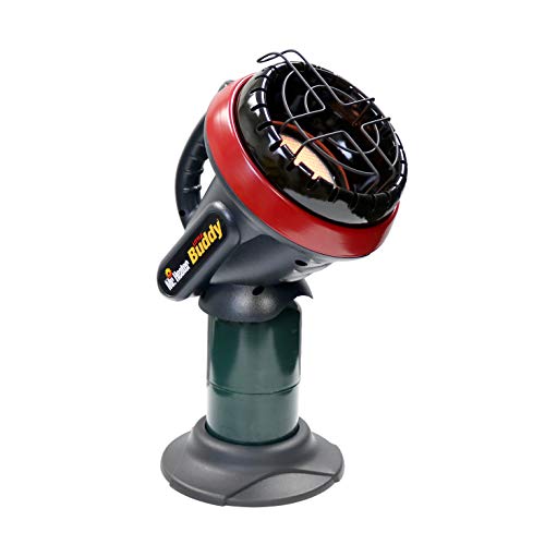 Mr. Heater F215100 MH4B Little Buddy 3800-BTU, Indoor Safe Propane Heater With ODS & Tip-Over Protection, Heating Area Up to 95 Sq. Ft - Lightweight, Medium - Black/Red