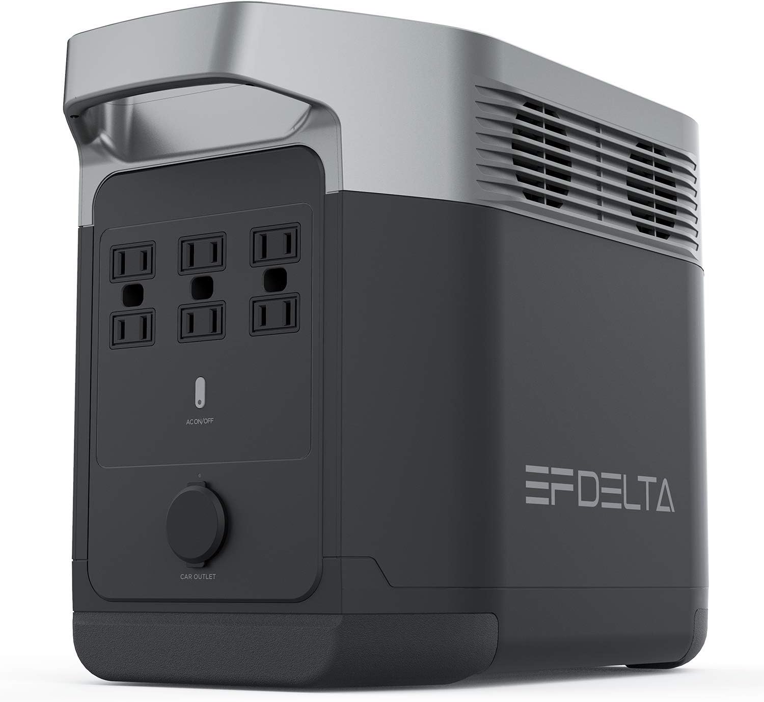 EF ECOFLOW Portable Power Station DELTA, UPS Power Supply 1260Wh Battery Pack with 6 1800W (3300W Surge) AC Outlets, Solar Battery Generator for Outdoor Camping RV