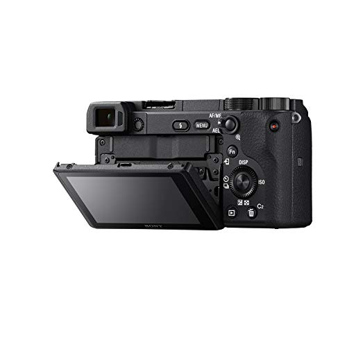 Sony Alpha a6400 Mirrorless Camera: Compact APS-C Interchangeable Lens Digital Camera with Real-Time Eye Auto Focus, 4K Video, Flip Screen & 16-50mm Lens - E Mount Compatible - ILCE-6400L/B, Black