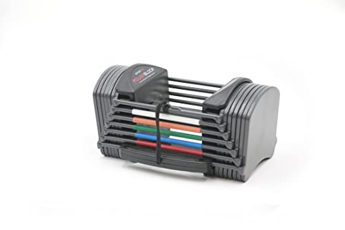 PowerBlock Sport 24 Adjustable Dumbbells, 3-24 lb. Durable Steel Build, Innovative At Home Workout Equipment, All-in-One Strength Training