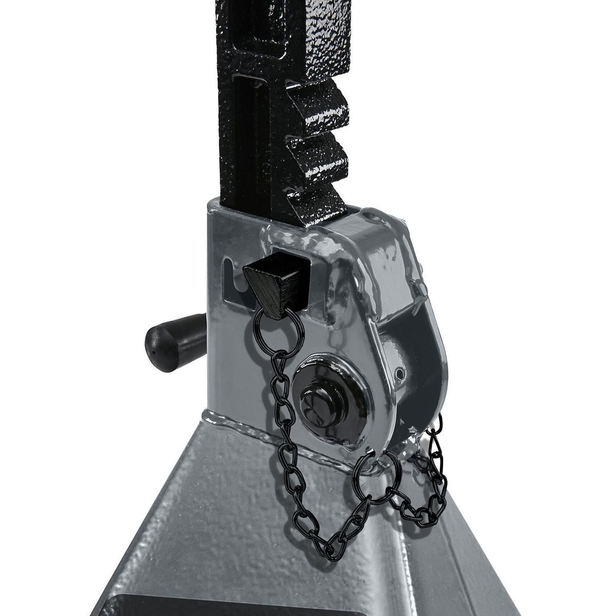 DAYTONA 6 Ton Heavy Duty Ratcheting Jack Stands, Slate Gray