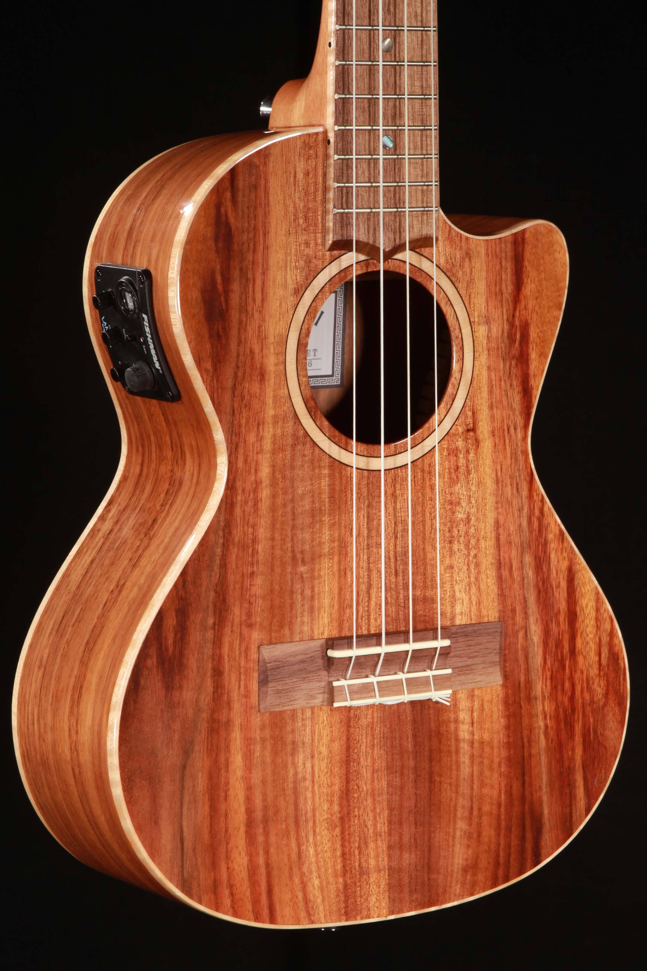 Lanikai ACS-CET Solid Acacia Tenor Ukulele with Electronics