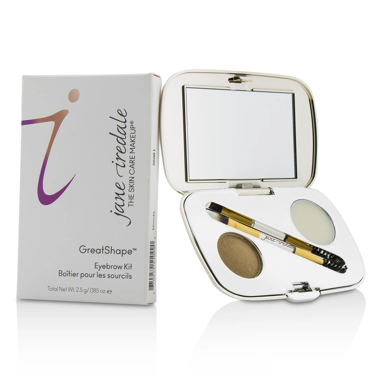 Jane Iredale GreatShape Eyebrow Kit (1x Brow Powder, 1x Brow Wax, 1x Applicator) - Ash Blonde 2.5g/0.085oz