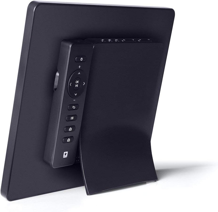 Pix-Star Easy Digital Photo Frame WiFi 10 Inch, Share Videos and Photos Instantly by Email or App from Anywhere, High Resolution Display, Motion Sensor, for Friends and Family