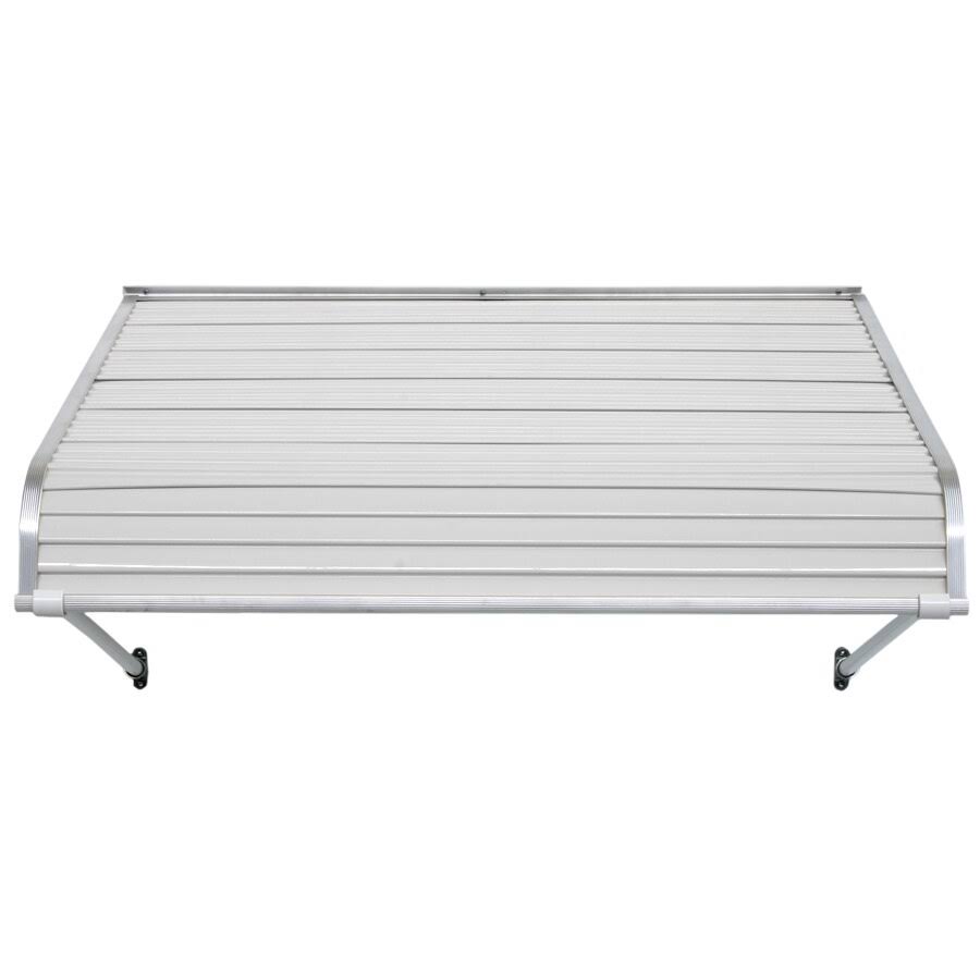 NuImage Awnings 1100 60-in Wide x 48-in Projection White Solid Fixed Door Awning | K110806001