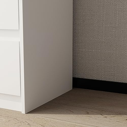 Hitow 9 Drawer Dresser for Bedroom with Deep Drawers, Large Floor Wood Dressers & Chest of Drawers Handle Free, Modern Black Long Dressers for Closet Living Room, Euro Slide (63"W x 15.7"D x 31.5"H)