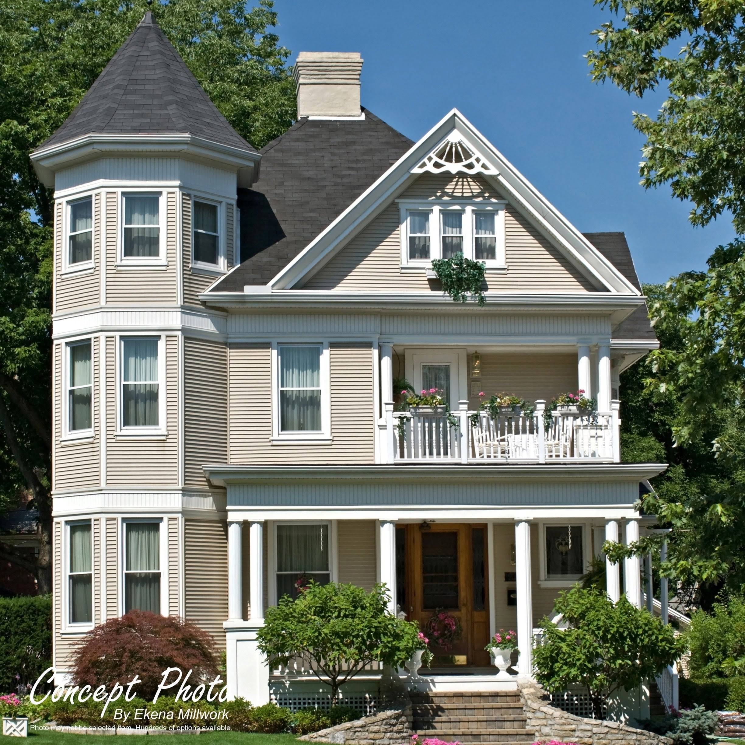 72x22W x 42x22H x 1x22P (14/12) Pitch Sellek Architectural Grade PVC Gable Pediment