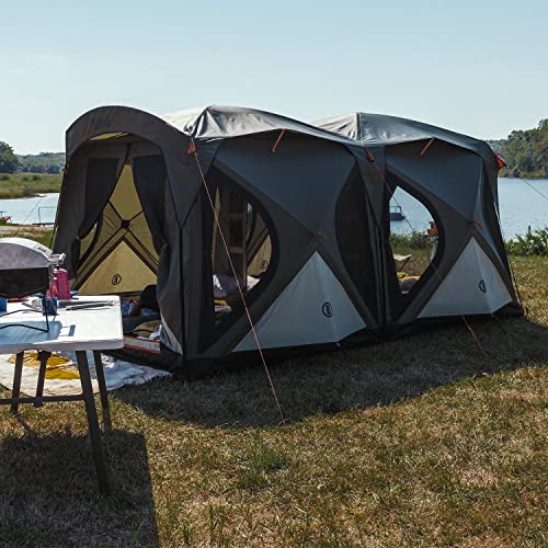 Bushnell Tent | Instant Pop Up 3P / 4P/ 6P / 8P Hub Style Tents | Best Pop Up Tent for Camping, Hiking, Family Camping, Hunting, Fishing, and Basecamp