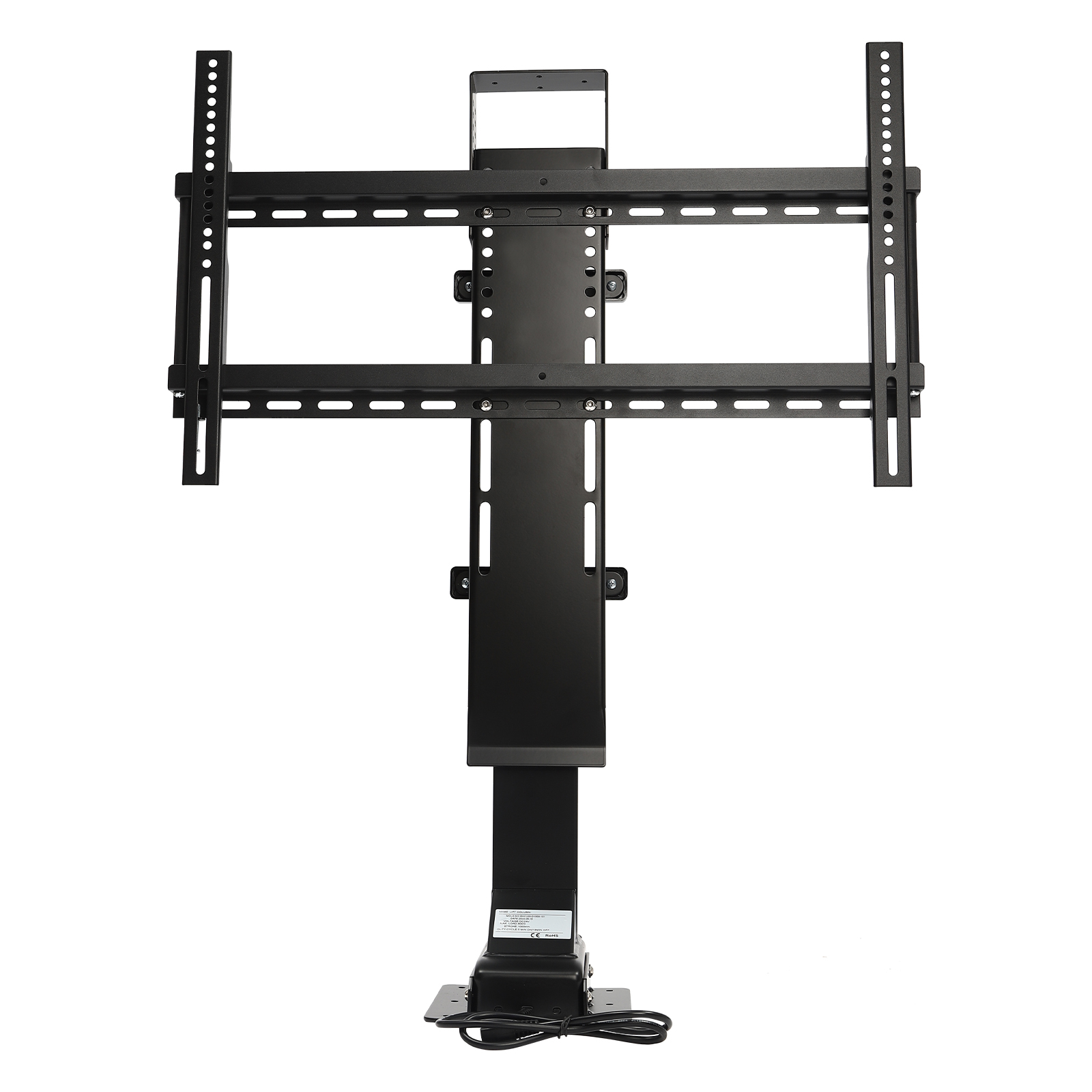 Aiqidi Swivel Motorized TV Lift 3.28Ft Stroke Motorized TV Mount w/Remote, Height Adjustable 32-70in, Load 176.4lb, Swivel L/R 45°