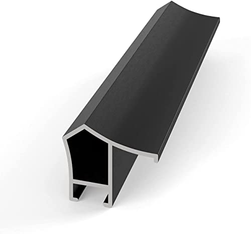 Deco TV Frames Alloy Scoop - Anodized Black Bezel Compatible ONLY with Samsung The Frame TV