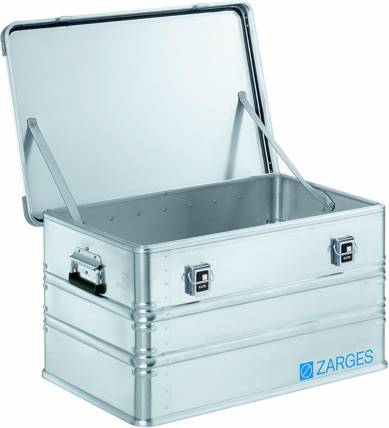Zarges?K470 Aluminum Hard Protective Carrying Case, Portable Stackable Storage, Customizable Safe Lock Box, Dust and Water Resistant (44.1 x 28.3 x 18.9 Inches)