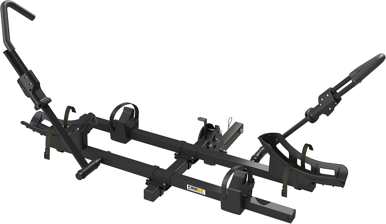 MAXXHAUL 50606 Hitch Style 2-Bike Carrier Platform Style Rack for Standard, Fat Tire, Electric Bikes 2" Hitch Receiver - 66 lbs Weight Capacity Per Bike