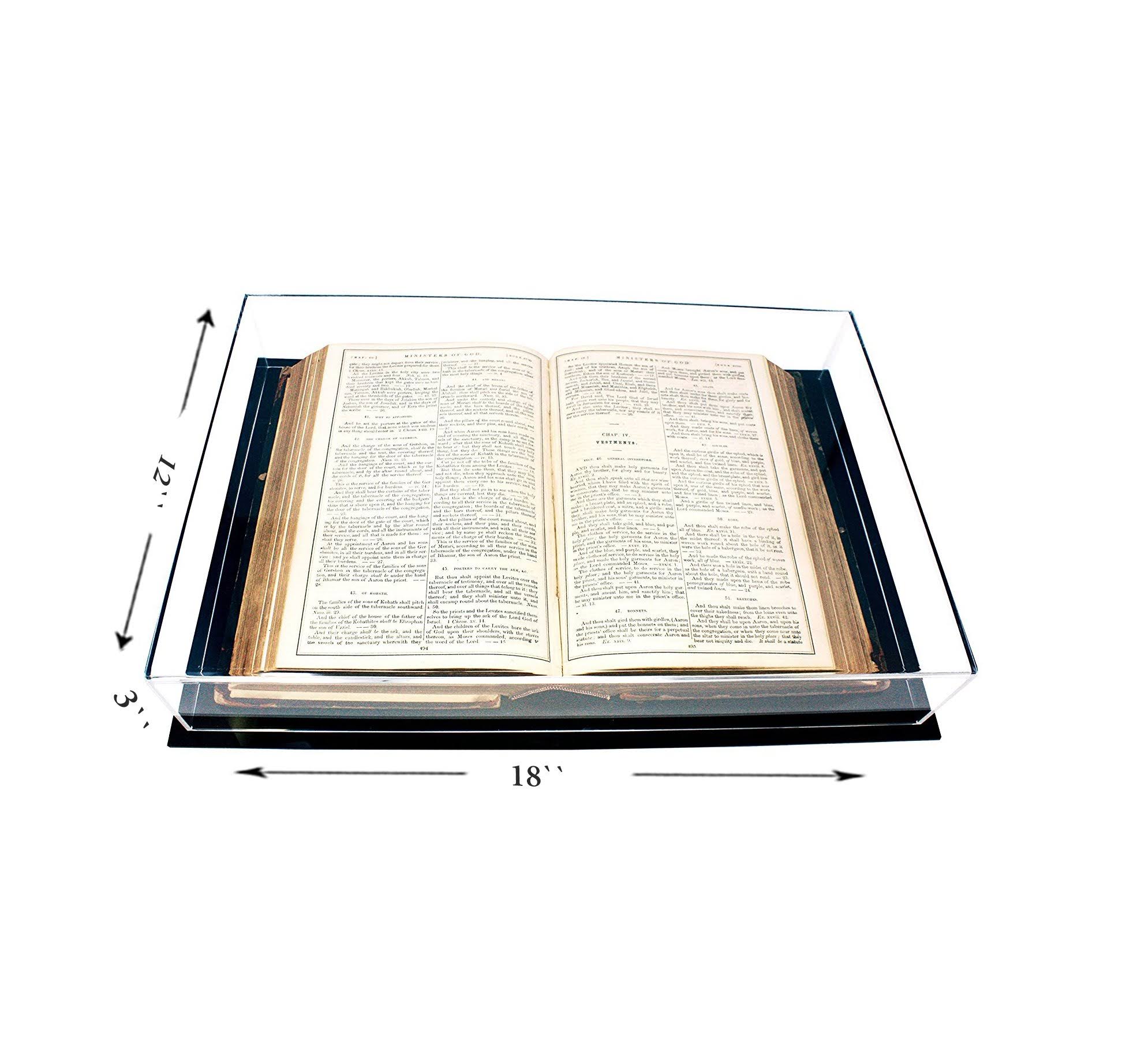 Deluxe Clear Acrylic Book Display Case (A029-B)