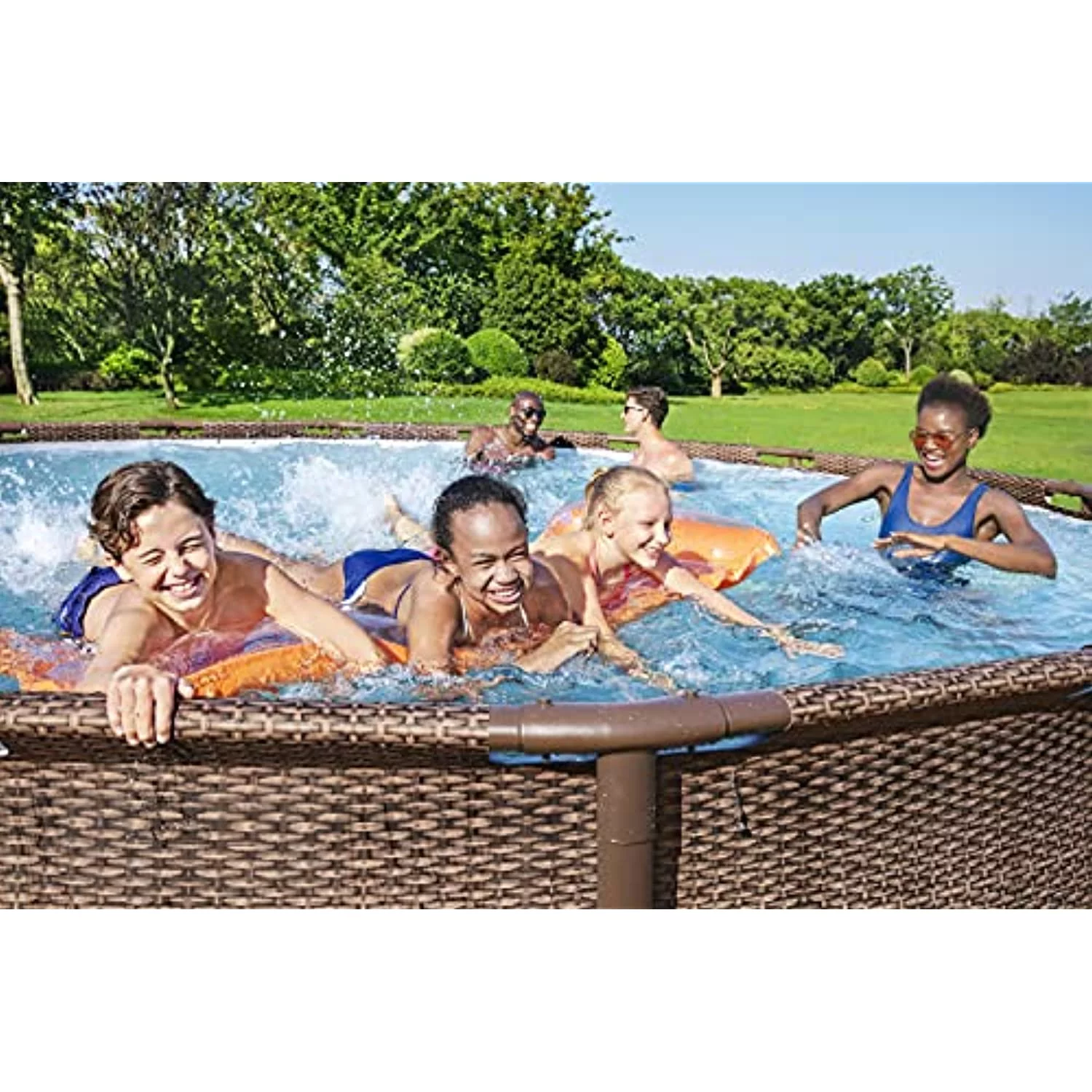 Coleman Power Steel 18’ x 48” Round Metal Frame Above Ground Pool Set