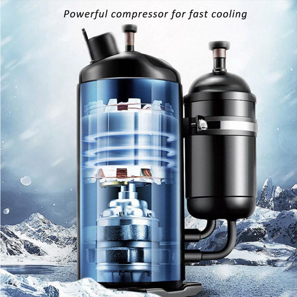 6000 BTU Portable Air Conditioner Car Mounted Cooler Multi-Gear Adjustment Small Size AC for Indoor, Camping, Tent and Car