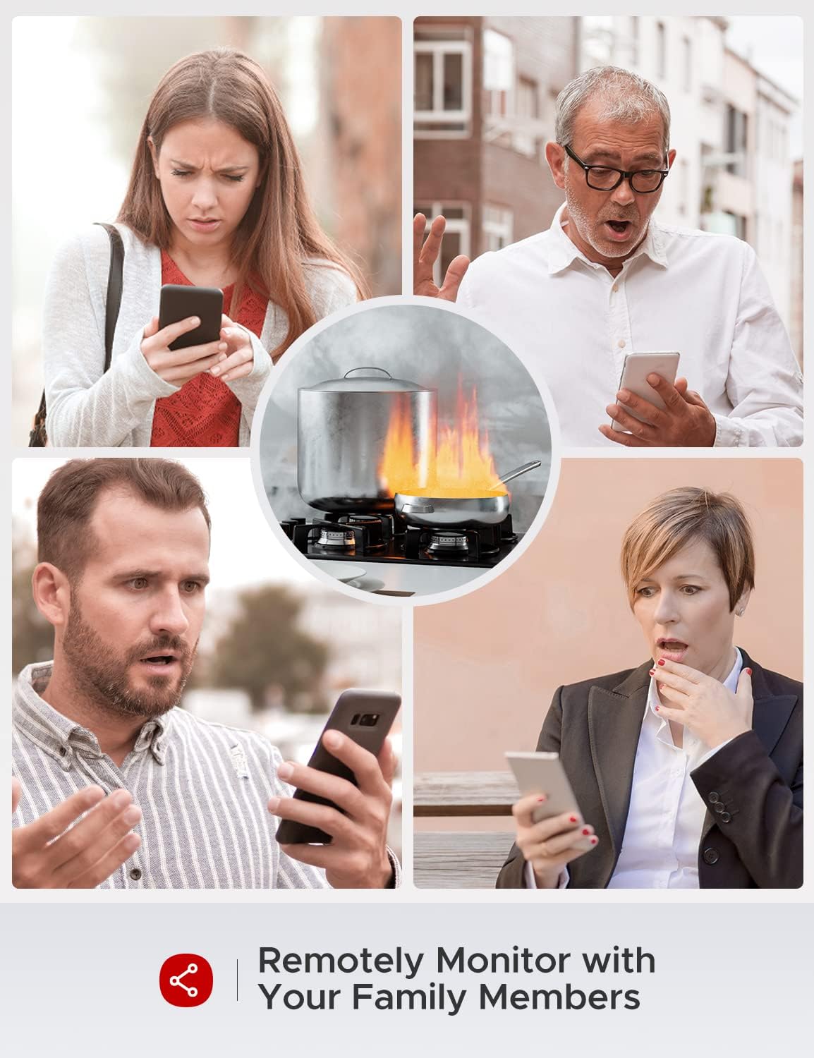 X-Sense Smart Smoke Detector Fire Alarm with Advanced Photoelectric Sensor, Replaceable Battery, Wi-Fi Smoke Detector (Battery Included), App Notification, XS03-WX