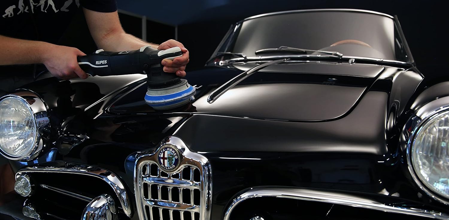 Detail King Rupes LHR 15 Mark III Big Foot Random Orbital Polisher - High Efficiency Dual Action - Ideal for Polishing Curved & Varied Painted Surfaces