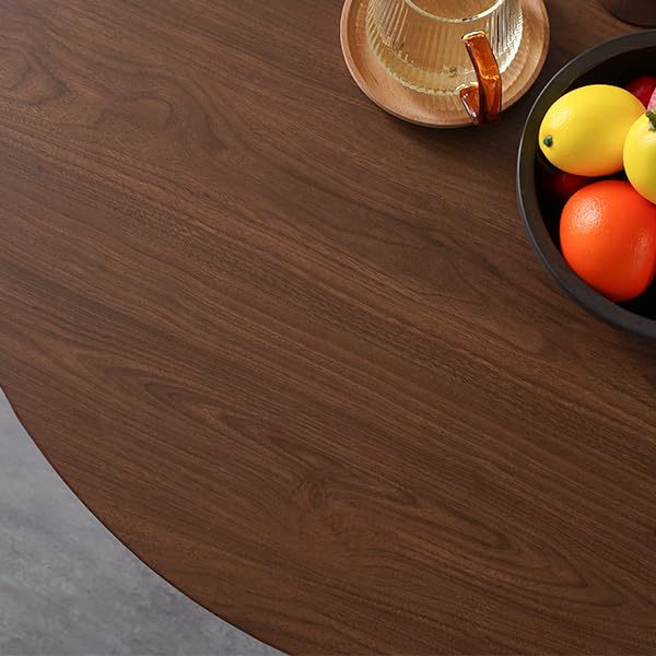KithKasa Round Dining Table Set, 31.5" Mid Century Modern Kitchen Table,Mid-Century Black Leather Dining Chairs Set of 2 for Dining Room, Kitchen, Cafe, Restaurant, Living Room