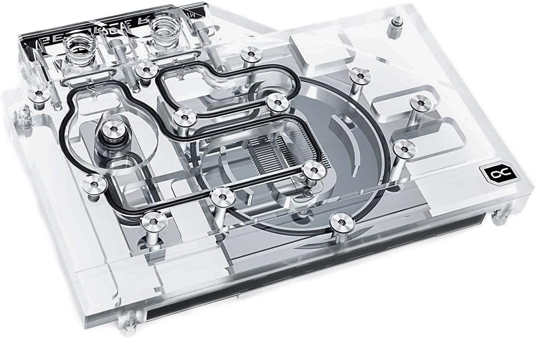 Alphacool Eisblock Aurora GPX-N GPU Water Block with Backplate, RTX 3070 Founders Edition, D-RGB, Plexi