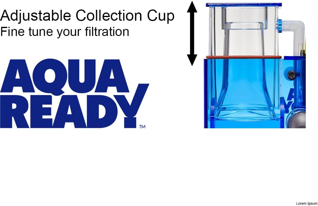 Hang On Back Protein Skimmer for Saltwater Aquariums HOB-1.5, Up to 75 Gallon Fish Tank Filtration, Hang On External, Adjustable, Ultra Quiet Pinwheel Pump