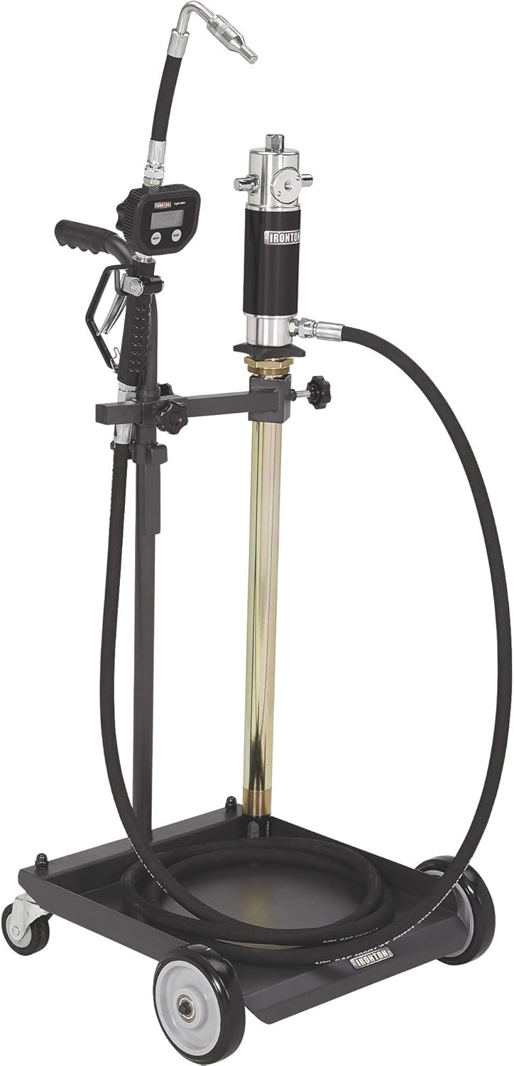 Ironton Air-Operated 5:1 Oil Pump Kit - with Cart, 3.7 GPM