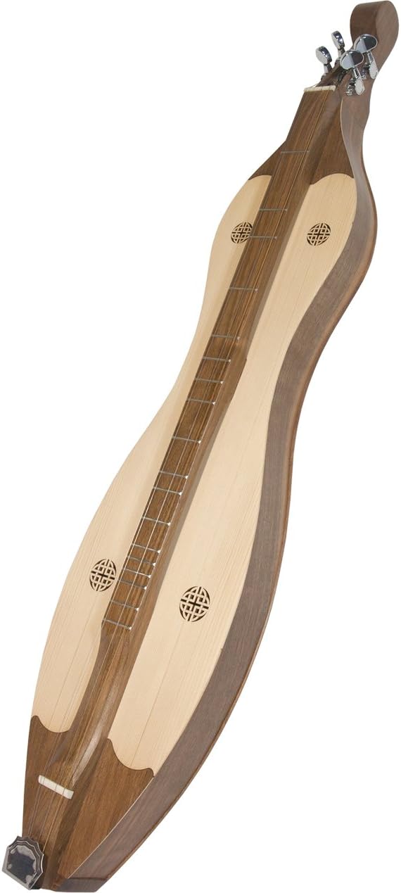 Roosebeck Grace Mountain Dulcimer 4-String Vaulted Fretboard Spruce Knotwork - Walnut