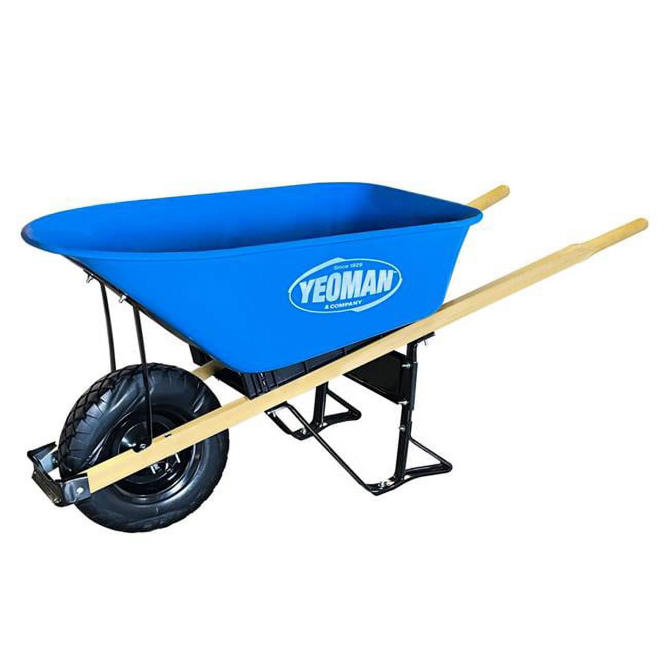 6 cu.ft. Steel Handle Tray Wheelbarrow