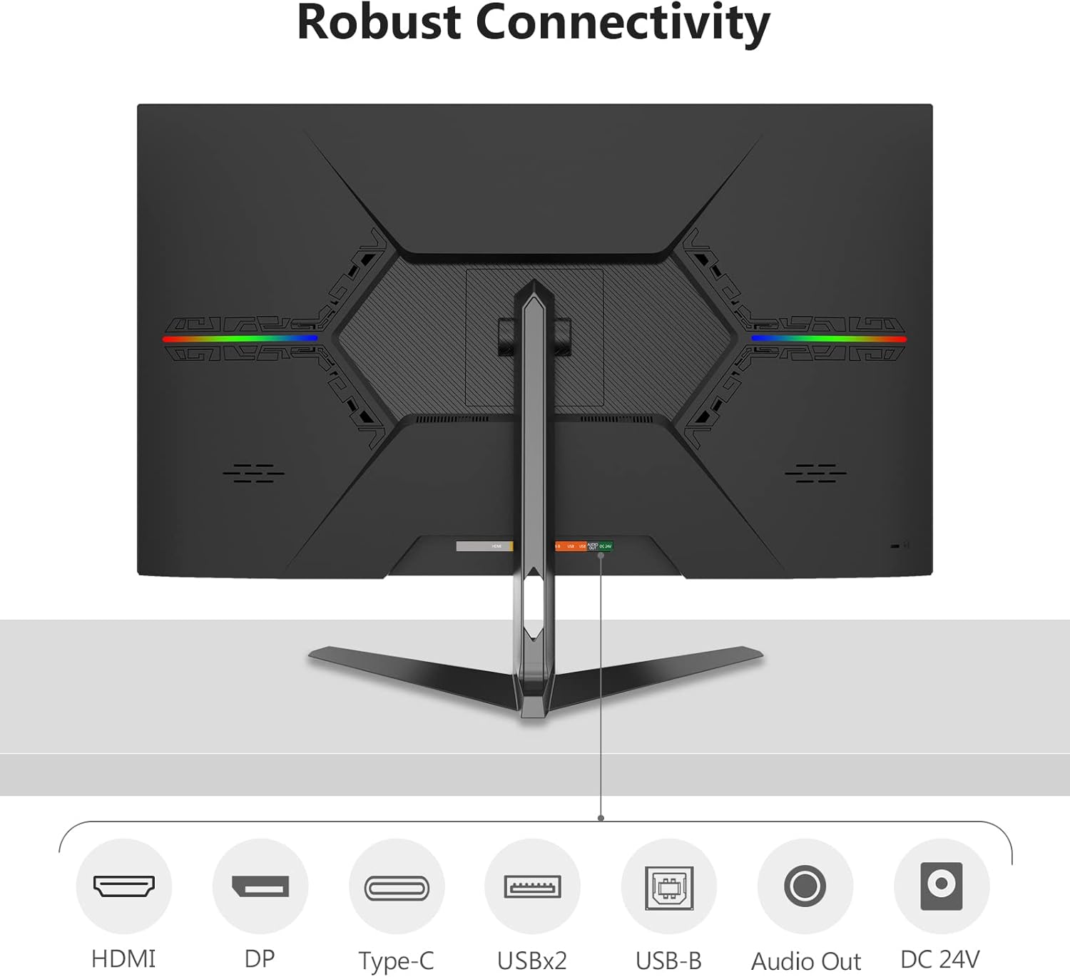 Z-Edge U32I4K 32 Inch 4K Monitor, UHD 3840 x 2160 IPS Monitor, AMD FreeSync, Viewing 178°, HDMI and USB Type-C Connectivity, 60Hz Refresh Rate, 8ms, 3-Side Virtually Ultra-Slim Bezel Design