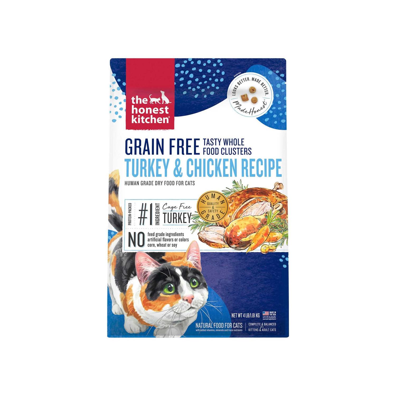 The Honest Kitchen Grain-Free Chicken Fish Whole Food Clusters Dry Cat Food - Pet Supplies online store