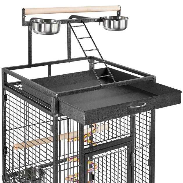 Yaheetech 61-in Rolling Parrot Cage &amp; Playtop - Pet Supplies online store