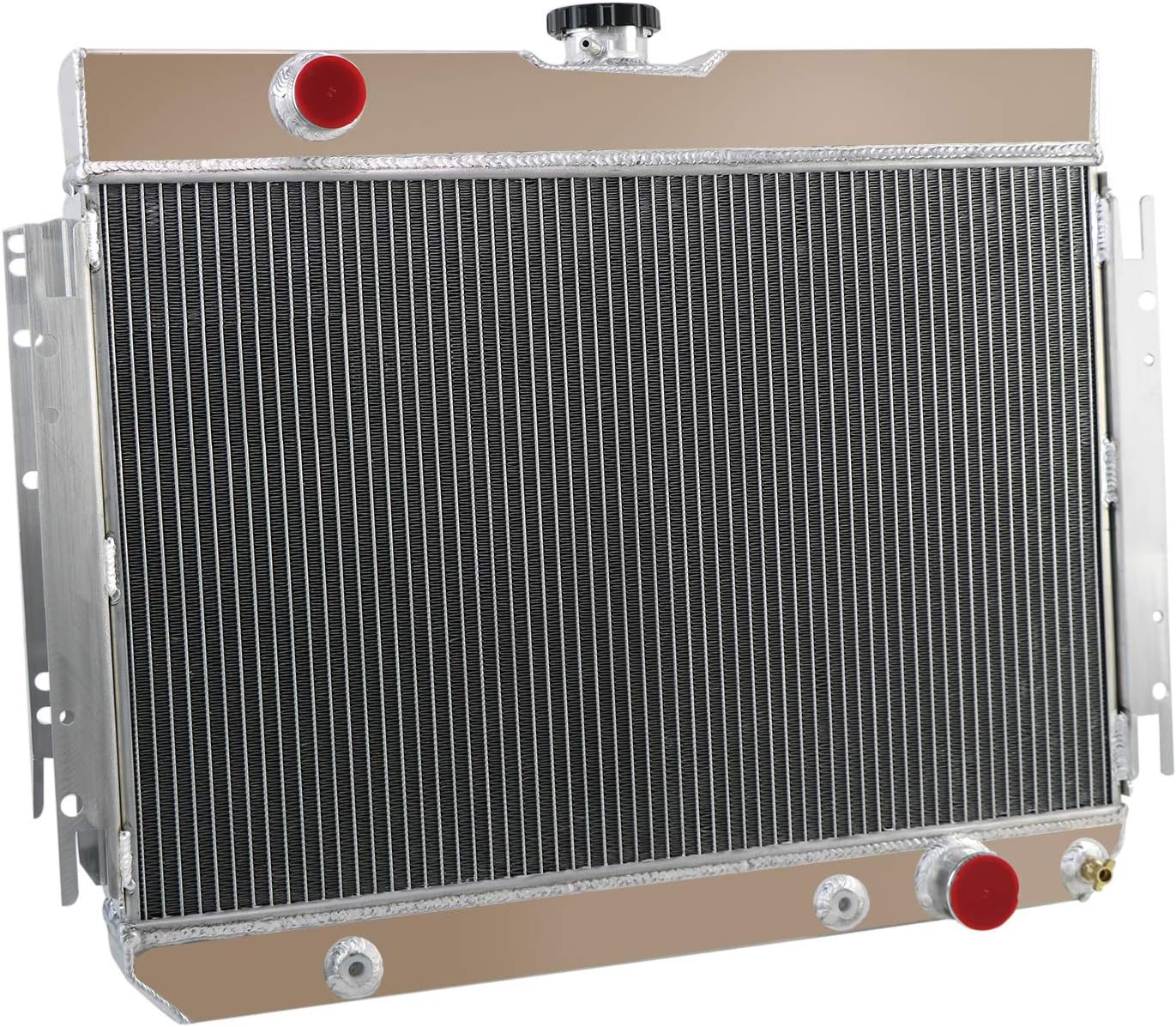 ALLOYWORKS 3 Row Core All Aluminum Radiator For 1963 1964 1965 1966 1967 1968 Chevy Impala Chevelle Camino/Many Chevy Bel Air GM
