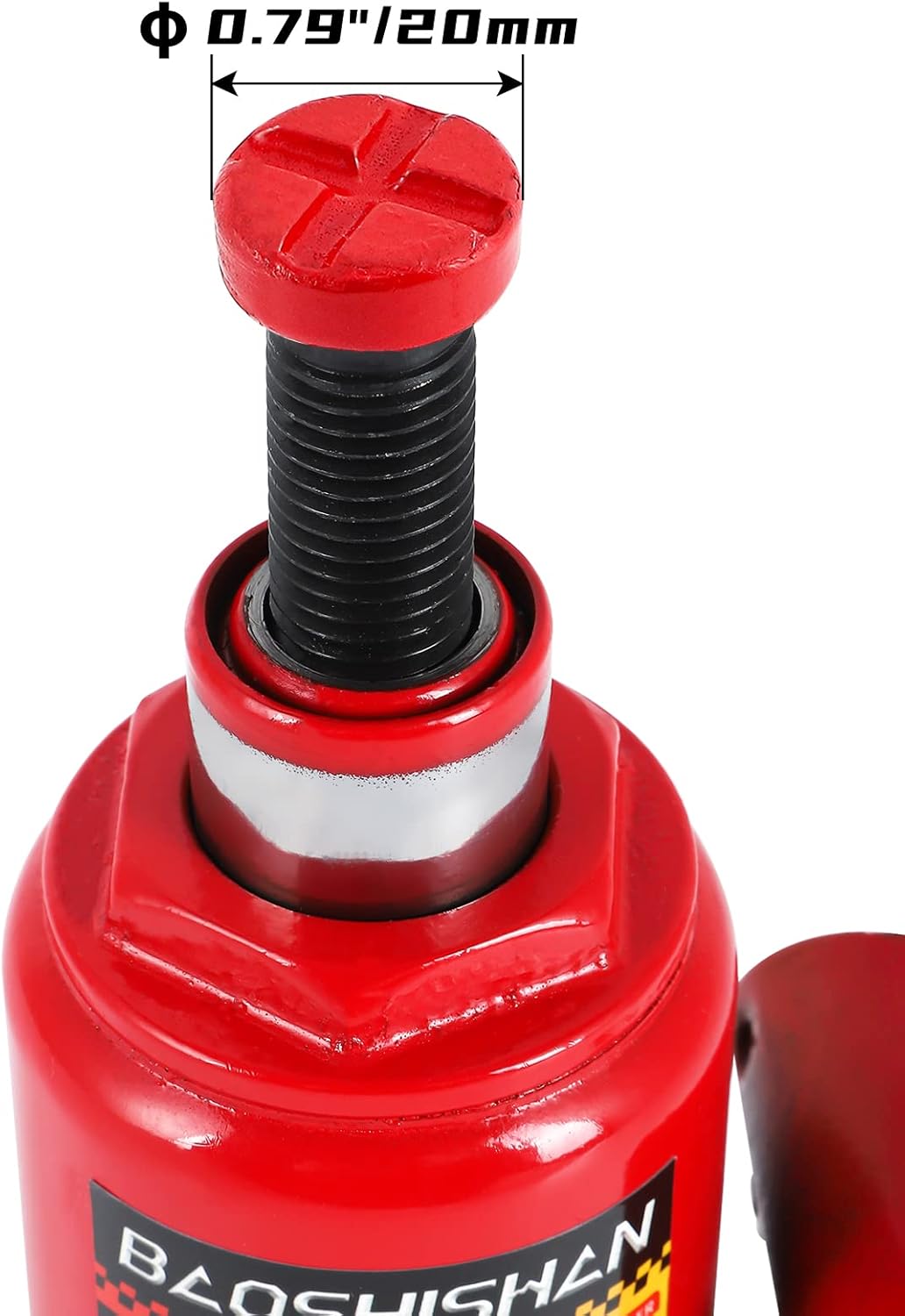 BAOSHISHAN 3 Ton Double Ram Bottle Jack 6-1/2 to 16-1/2 Lifting Range Portable Hydraulic Jack with Carrying Case