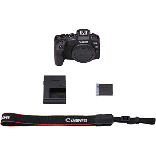 Canon EOS RP Full Frame Mirrorless Vlogging Portable Digital Camera with 26.2MP Full-Frame CMOS Sensor, Wi-Fi, Bluetooth, 4K Video Recording and 3.0” Vari-Angle Touch LCD Screen, Body, Black,