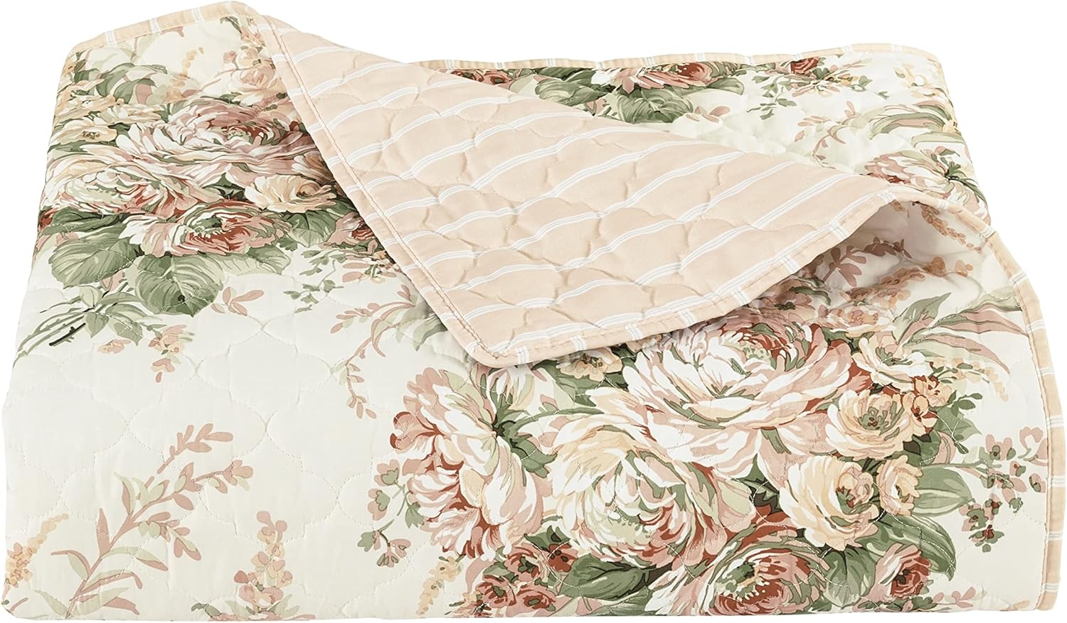 Royal Court Estelle Five Court Full/Queen 3Pc. Quilt Set, Coral, 90X90