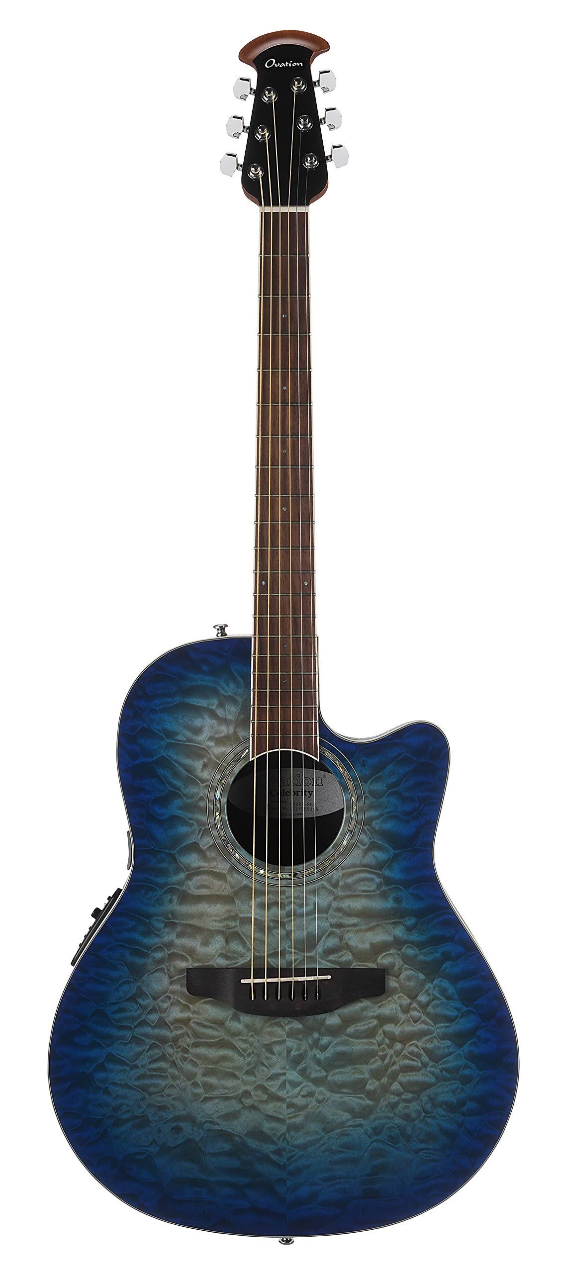 Ovation Celebrity Plus (CS28P-RG) Super Shallow Acoustic-Electric Guitar, Regal to Natural - Megean