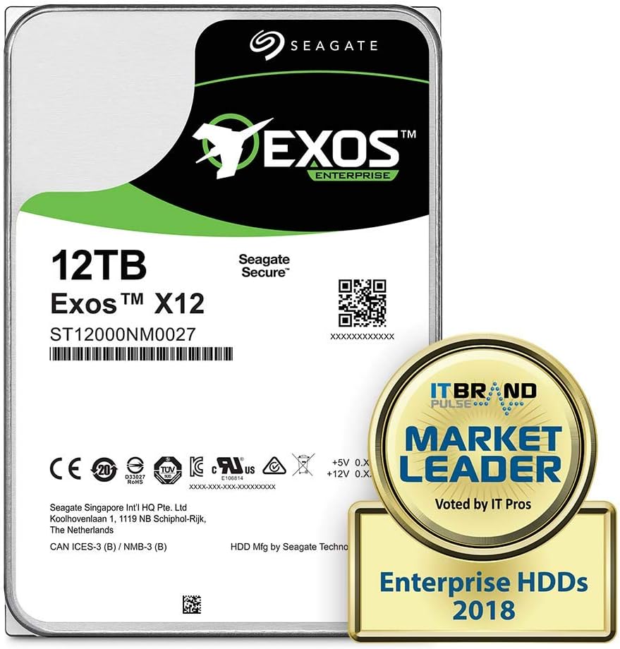 Seagate 8TB Enterprise Capacity 3.5 HDD 7200RPM SATA 6Gbps 256 MB Cache Internal Bare Drive (ST8000NM0055)