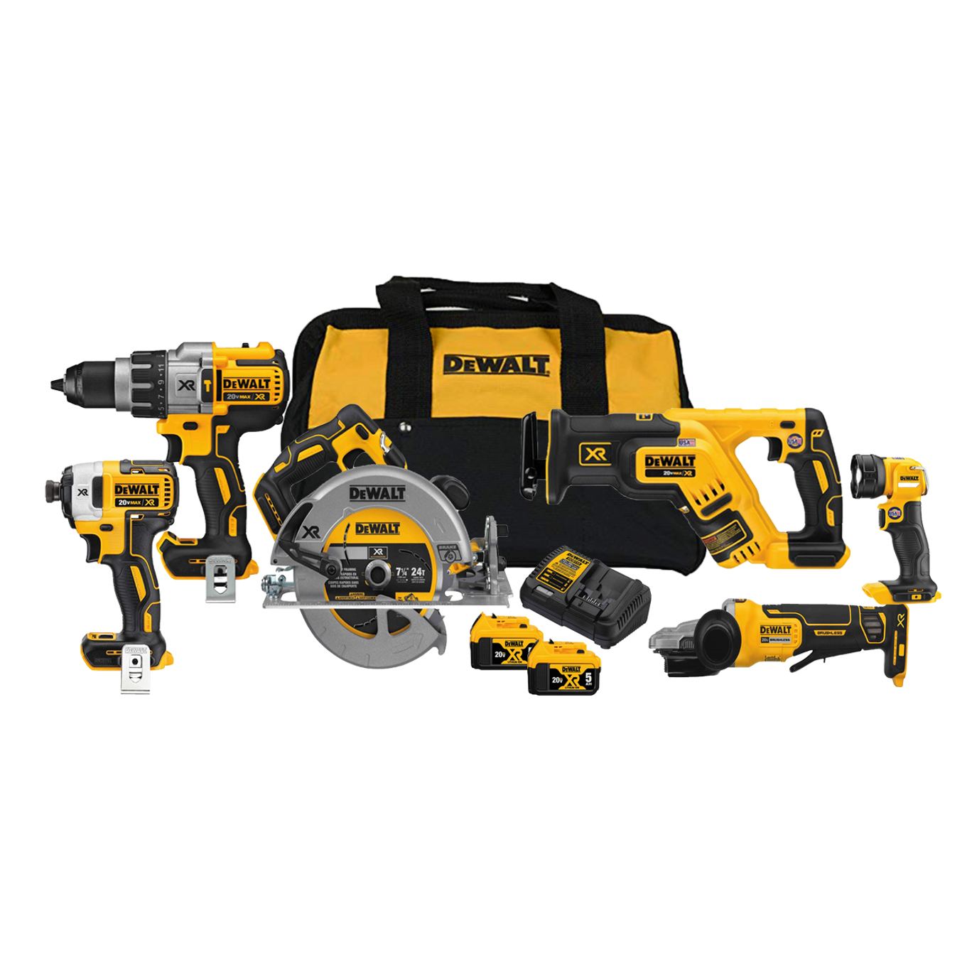Dewalt 20V MAX* XR® 6-Tool Combo Kit